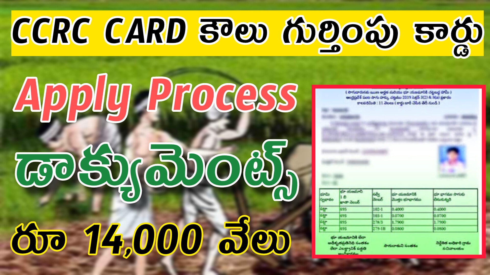 CCRC Cards in Andhra Pradesh