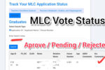 MLC Vote Application Status